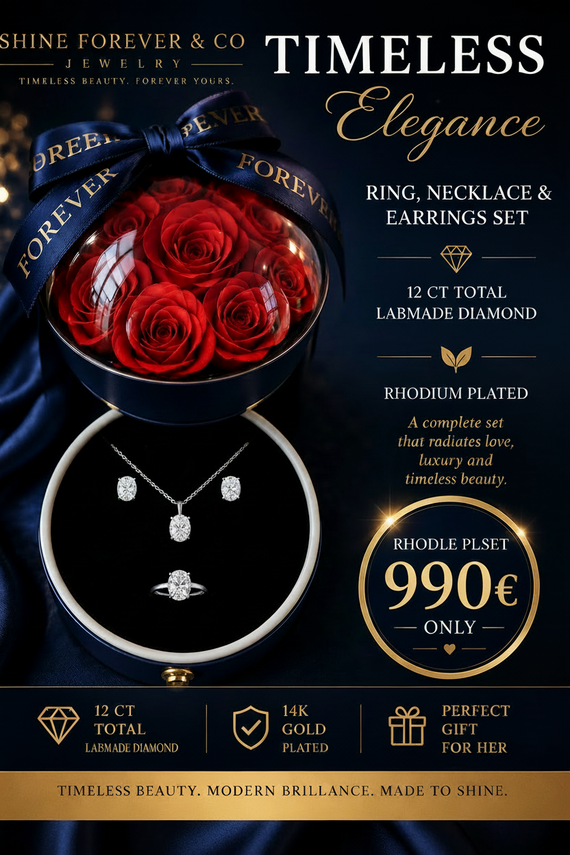 12,00Ct Oval Labmade Diamond Set Rhodium Plated